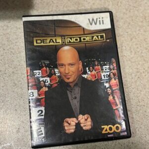 Deal or No Deal Nintendo Wii Game Howie Mandel Zoo Games RVL-RLAE-USA 2008 E